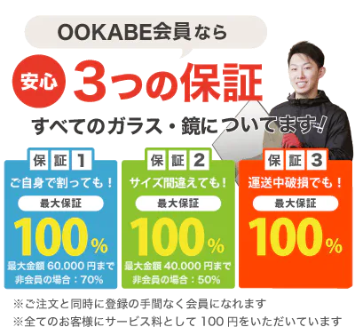 安心の返品保証サービス | ガラスのホームセンター「ギヤマン」 安心の返品保証サービス | ガラスのホームセンター「ギヤマン」