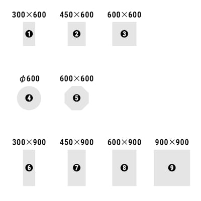ガラスミラー クリアミラー サイズオーダー 定寸26種 ガラスミラー クリアミラー サイズオーダー 定寸26種