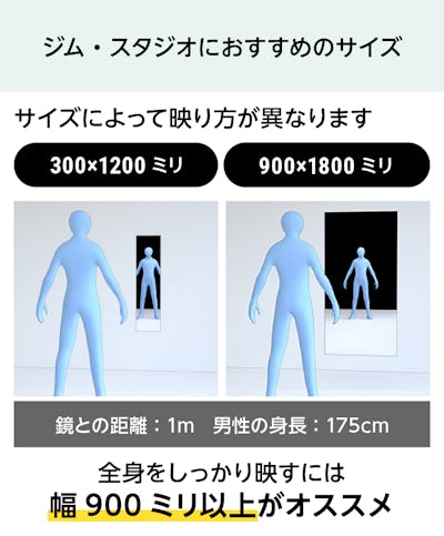 ガラスミラー クリアミラー サイズオーダー 定寸26種 ガラスミラー クリアミラー サイズオーダー 定寸26種