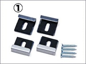鏡を壁に固定するときに使う「ツメ金具」
