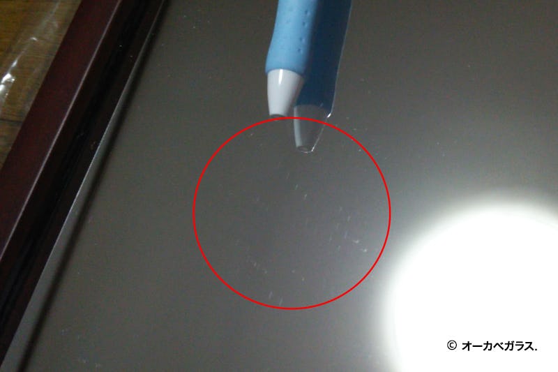 アンティークミラー線傷