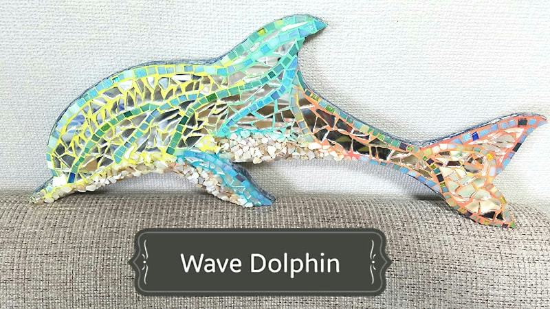 鏡の反射がきれいなアート作品！モザイクタイルアートに「ガラスミラー 
