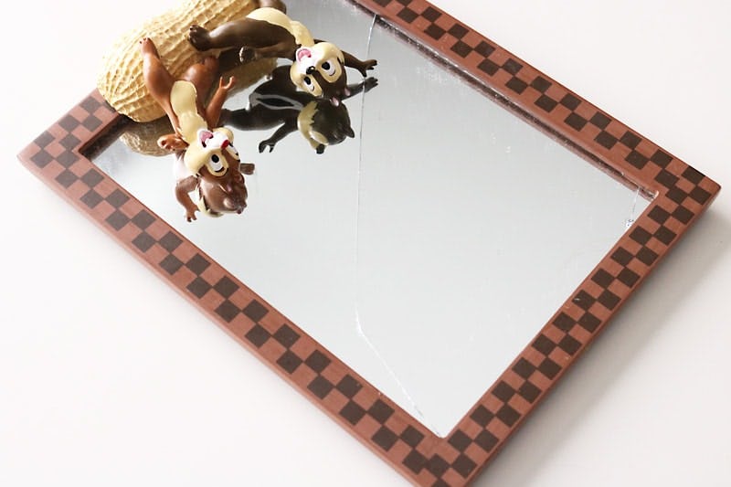 ディズニーの置き鏡修理に使用した「ガラスミラー」(1)