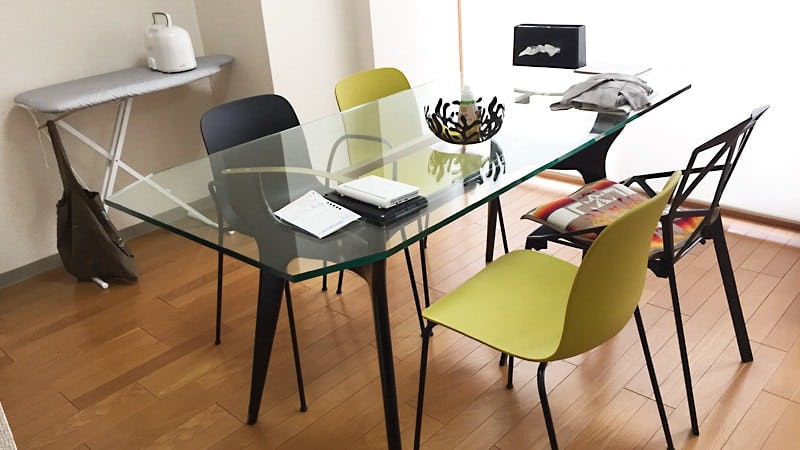 TEMPERED GLASS 強化ガラス ラウンドテーブル 4段 ヴィンテージ TEMPERED GLASS 強化ガラス ラウンドテーブル 4段 ヴィンテージ 机