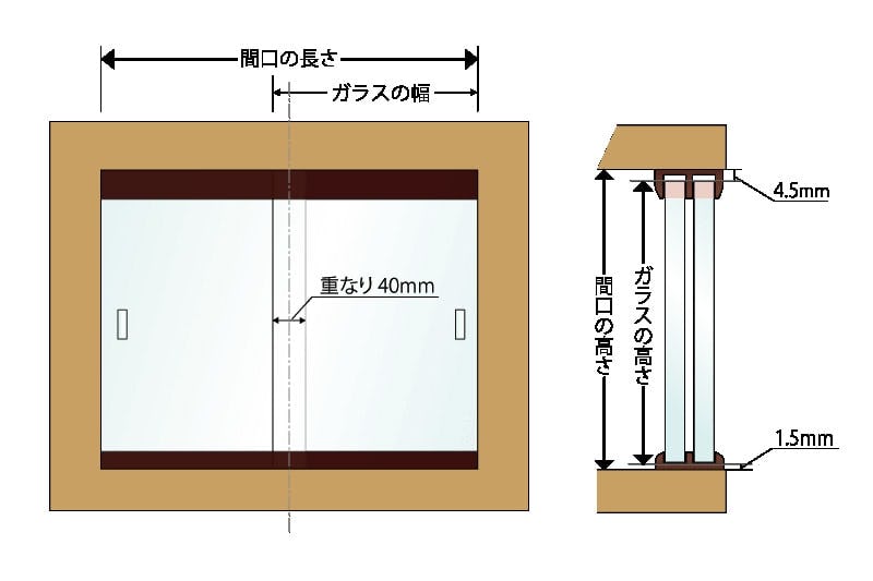 飲食店の食器棚をdiy 引き戸に 透明ガラス を使用した事例 神奈川県川崎市 U店様 オーダーガラス板 Com