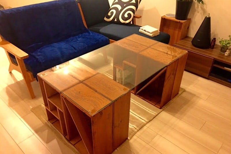 テーブルのDIY】机の天板にガラス／オーダーメイド事例