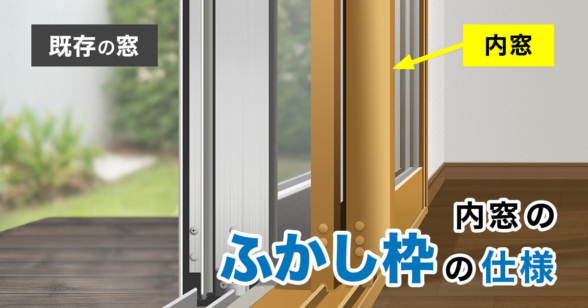 インナーウインドまどまど ふかし枠 51mm[4方][幅3600×高2500] 特価20％OFFインナーウインド窓窓まどまどmado2（インナーサッシ