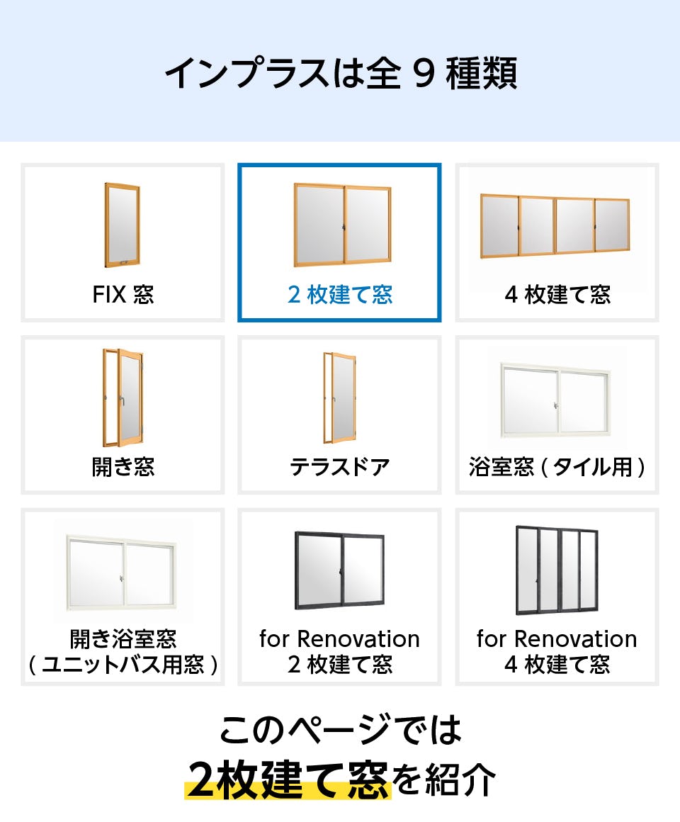 内窓インプラスの販売 | ガラス板の専門店 オーダーガラス板.COM