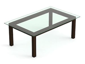 テーブル天板用 強化ガラス(クリア) - 4辺枠支えする場合の厚み